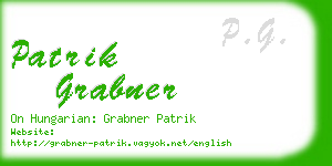 patrik grabner business card